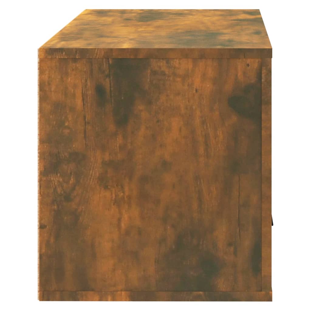 Wand-Schuhschrank Räuchereiche 70x35x38 cm Massivholz Kiefer
