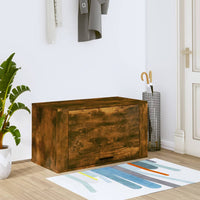 Thumbnail for Wand-Schuhschrank Räuchereiche 70x35x38 cm Massivholz Kiefer