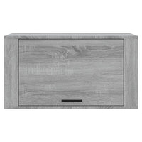 Thumbnail for Wand-Schuhschrank Grau Sonoma 70x35x38 cm Massivholz Kiefer