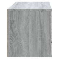 Thumbnail for Wand-Schuhschrank Grau Sonoma 70x35x38 cm Massivholz Kiefer