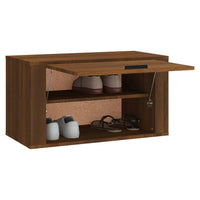 Thumbnail for Wand-Schuhschrank Braun Eichen-Optik 70x35x38 cm Massivholz