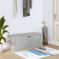 Thumbnail for Wand-Schuhschrank Betongrau 100x35x38 cm Holzwerkstoff