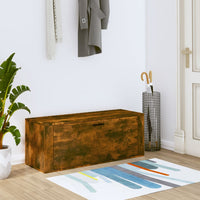 Thumbnail for Wand-Schuhschrank Räuchereiche 100x35x38 cm Holzwerkstoff
