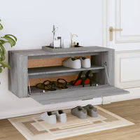 Thumbnail for Wand-Schuhschrank Grau Sonoma 100x35x38 cm Holzwerkstoff