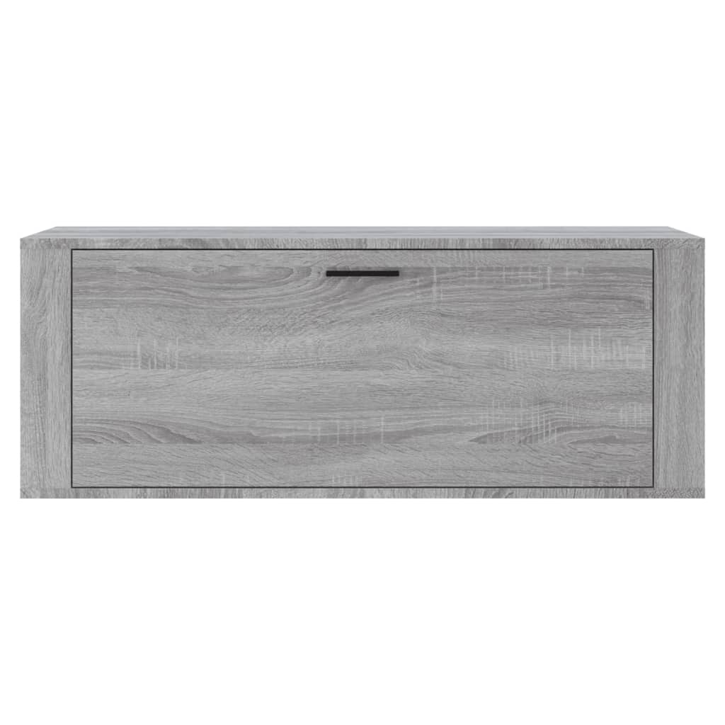 Wand-Schuhschrank Grau Sonoma 100x35x38 cm Holzwerkstoff