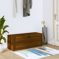 Thumbnail for Wand-Schuhschrank Braun Eichen-Optik 100x35x38 cm Holzwerkstoff