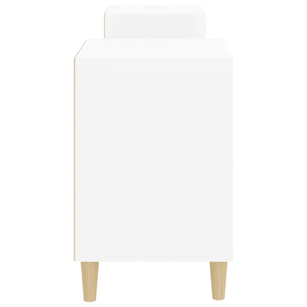 TV-Schrank Hochglanz-Weiß 160x35x55 cm Holzwerkstoff