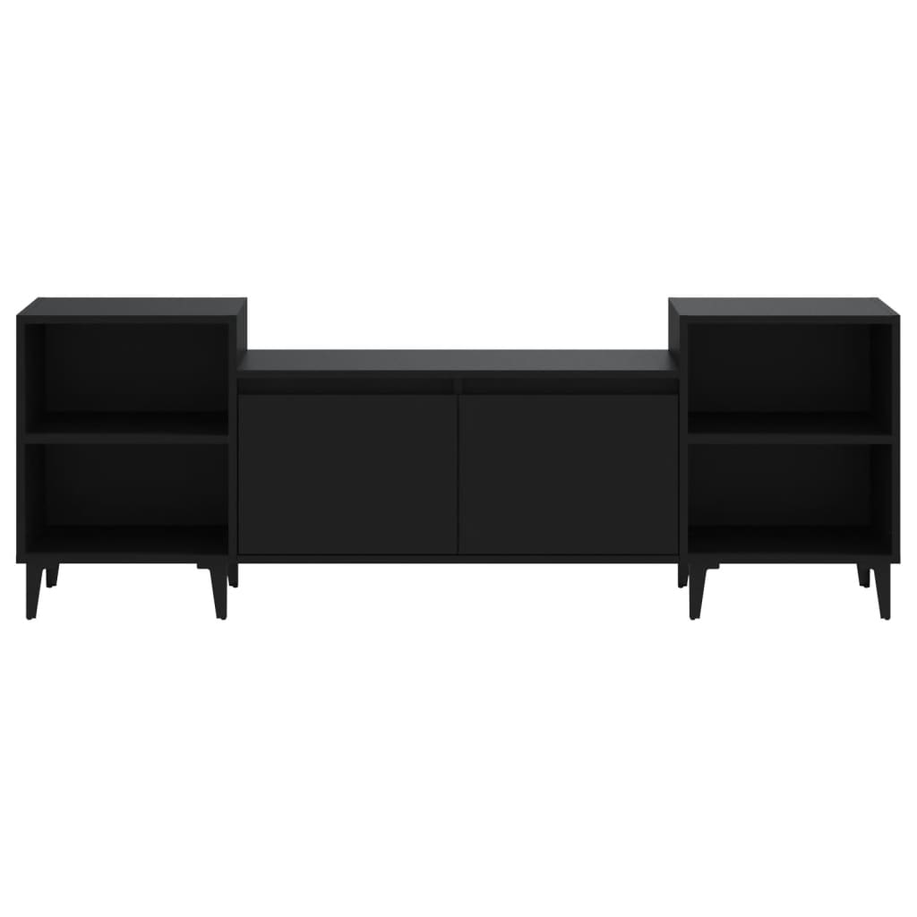 TV-Schrank Schwarz 160x35x55 cm Holzwerkstoff