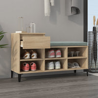 Thumbnail for Schuhregal Sonoma-Eiche 102x36x60 cm Holzwerkstoff