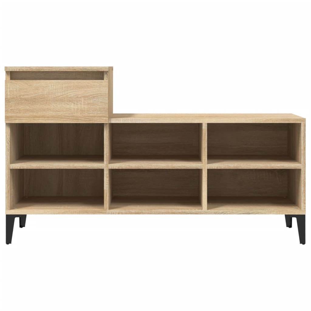 Schuhregal Sonoma-Eiche 102x36x60 cm Holzwerkstoff