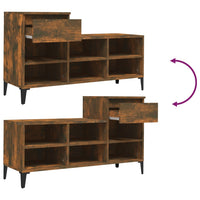 Thumbnail for Schuhregal Räuchereiche 102x36x60 cm Holzwerkstoff
