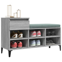 Thumbnail for Schuhregal Grau Sonoma 102x36x60 cm Holzwerkstoff
