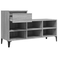Thumbnail for Schuhregal Grau Sonoma 102x36x60 cm Holzwerkstoff