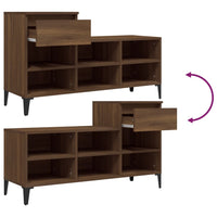 Thumbnail for Schuhregal Braun Eichen-Optik 102x36x60 cm Holzwerkstoff