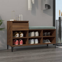Thumbnail for Schuhregal Braun Eichen-Optik 102x36x60 cm Holzwerkstoff