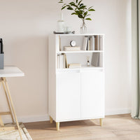 Thumbnail for Highboard Weiß 60x36x110 cm Holzwerkstoff