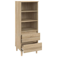 Thumbnail for Highboard Sonoma-Eiche 40x36x110 cm Holzwerkstoff