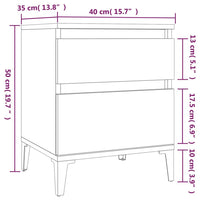 Thumbnail for Nachttisch Räuchereiche 40x35x50 cm