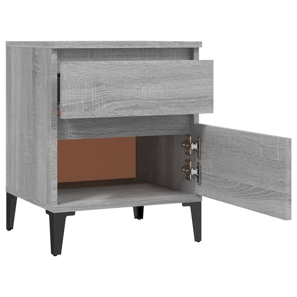 Nachttisch Grau Sonoma 40x35x50 cm