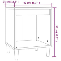 Thumbnail for Nachttisch Betongrau 40x35x50 cm