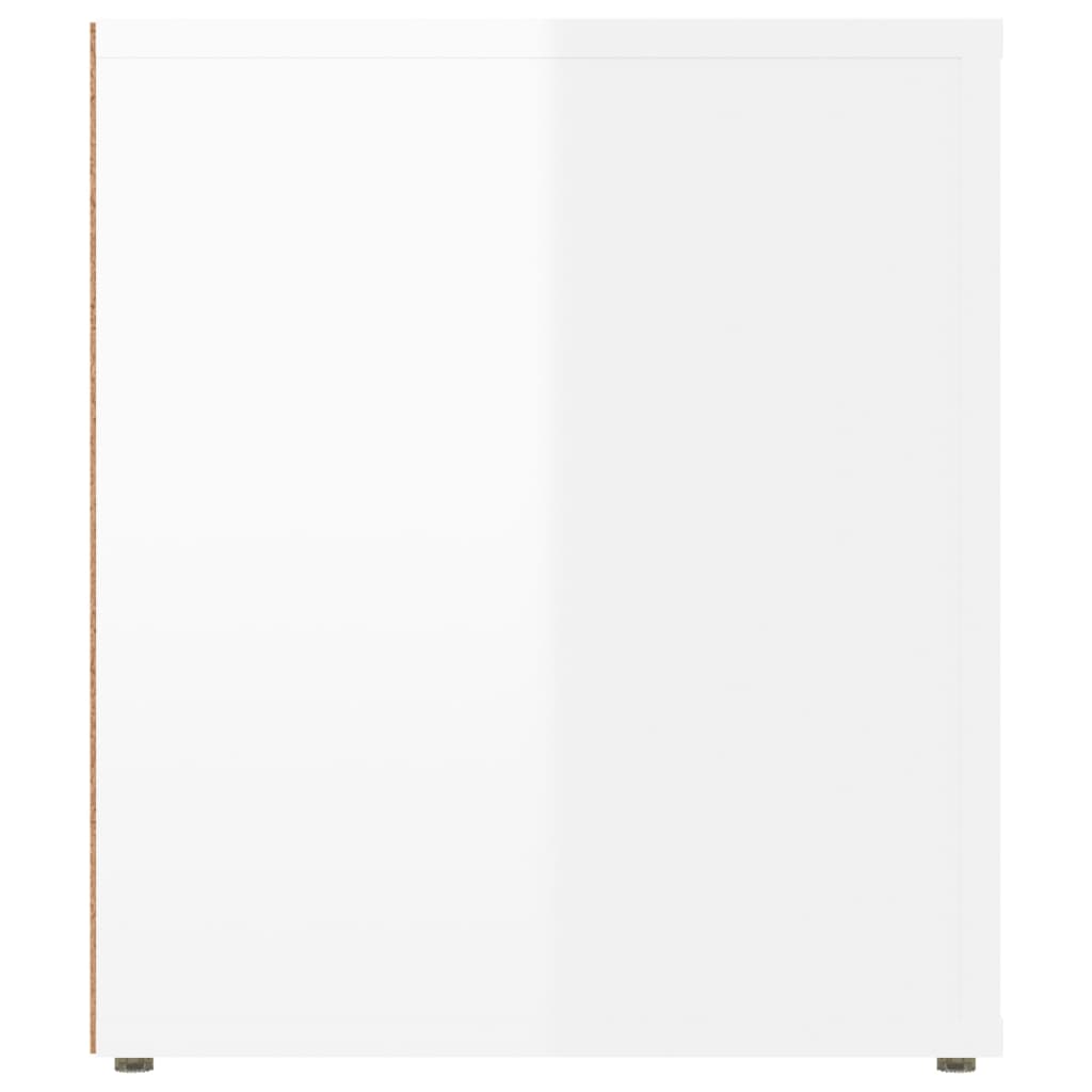 TV-Schrank Hochglanz-Weiß 100x35x40 cm Holzwerkstoff