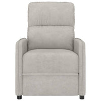 Thumbnail for Relaxsessel Elektrisch Hellgrau Mikrofasergewebe