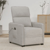 Thumbnail for Aufstehsessel Hellgrau Mikrofasergewebe