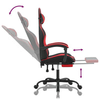 Thumbnail for Gaming-Stuhl mit Fußstütze Schwarz und Rot Kunstleder