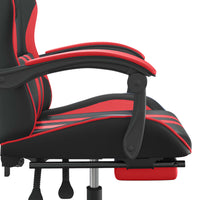 Thumbnail for Gaming-Stuhl mit Fußstütze Schwarz und Rot Kunstleder