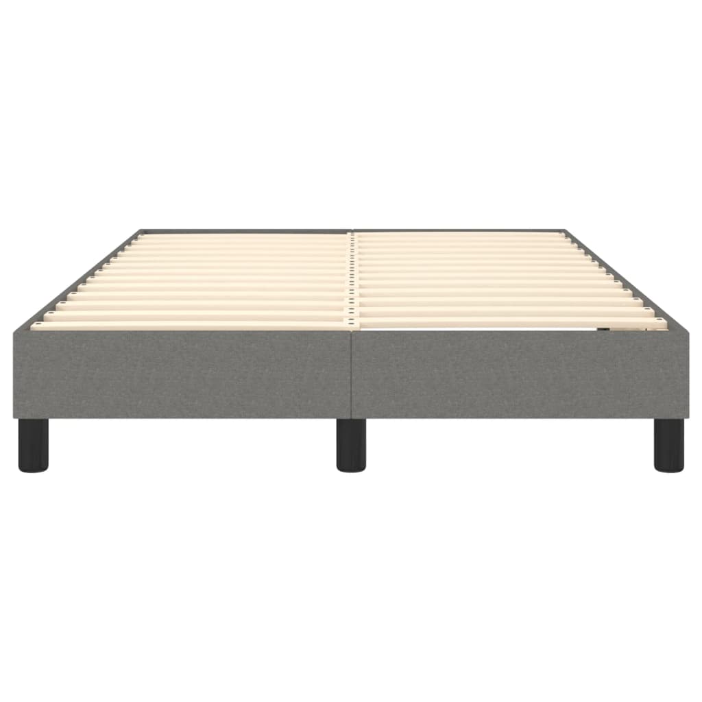Boxspringbett Dunkelgrau 120x200 cm Stoff