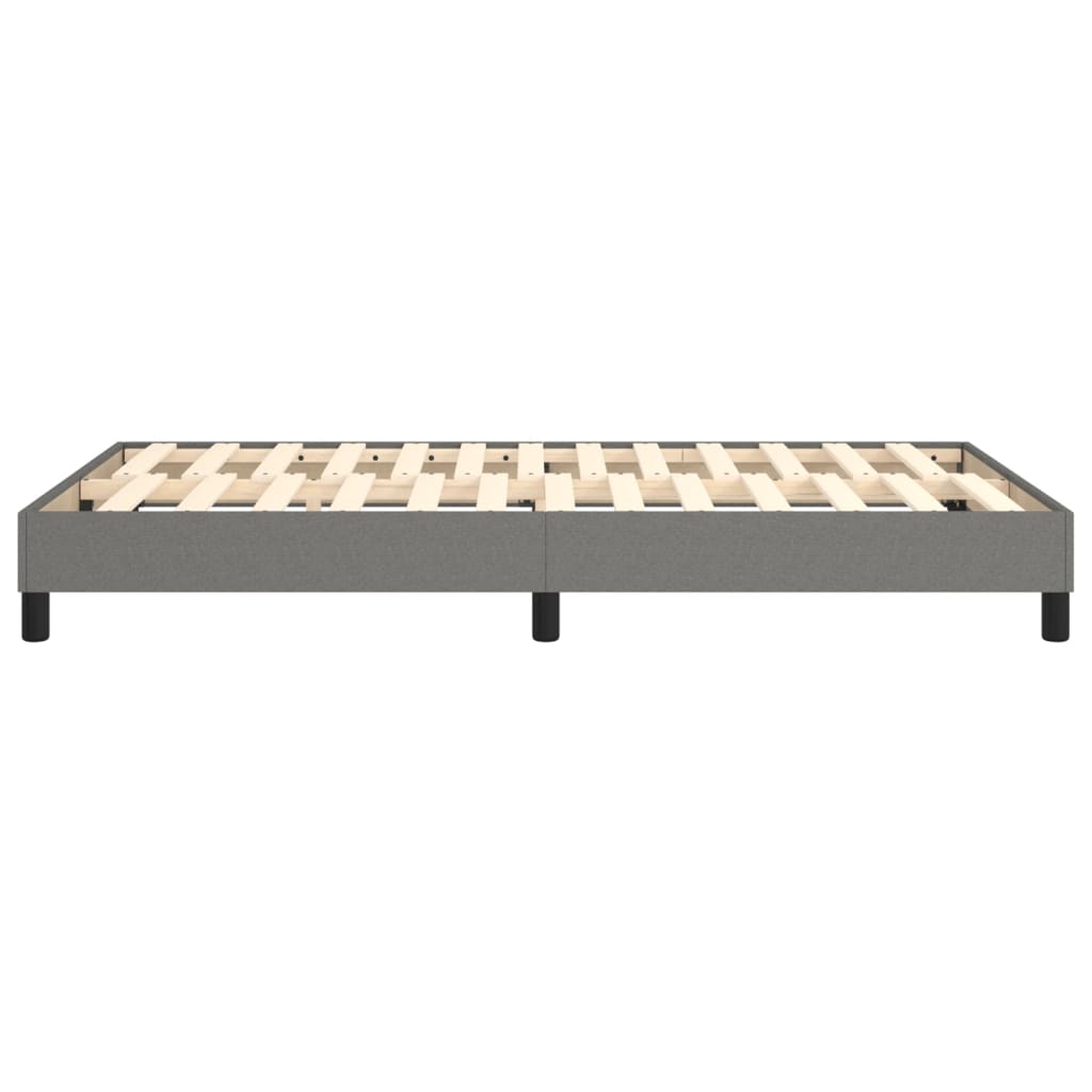 Boxspringbett Dunkelgrau 120x200 cm Stoff