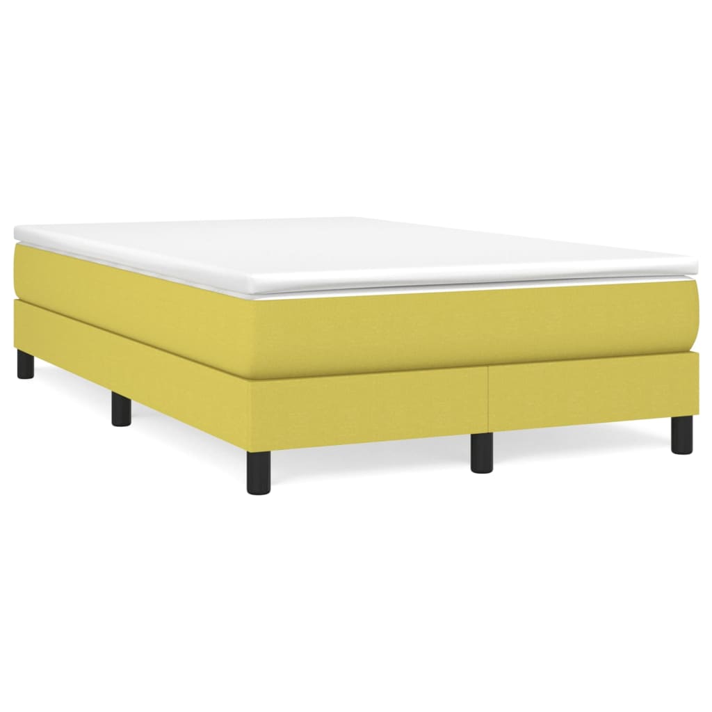 Boxspringbett Grün 120x200 cm Stoff