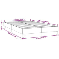 Thumbnail for Boxspringbett Grün 120x200 cm Stoff