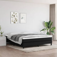 Thumbnail for Boxspringbett Schwarz 160x200 cm Stoff