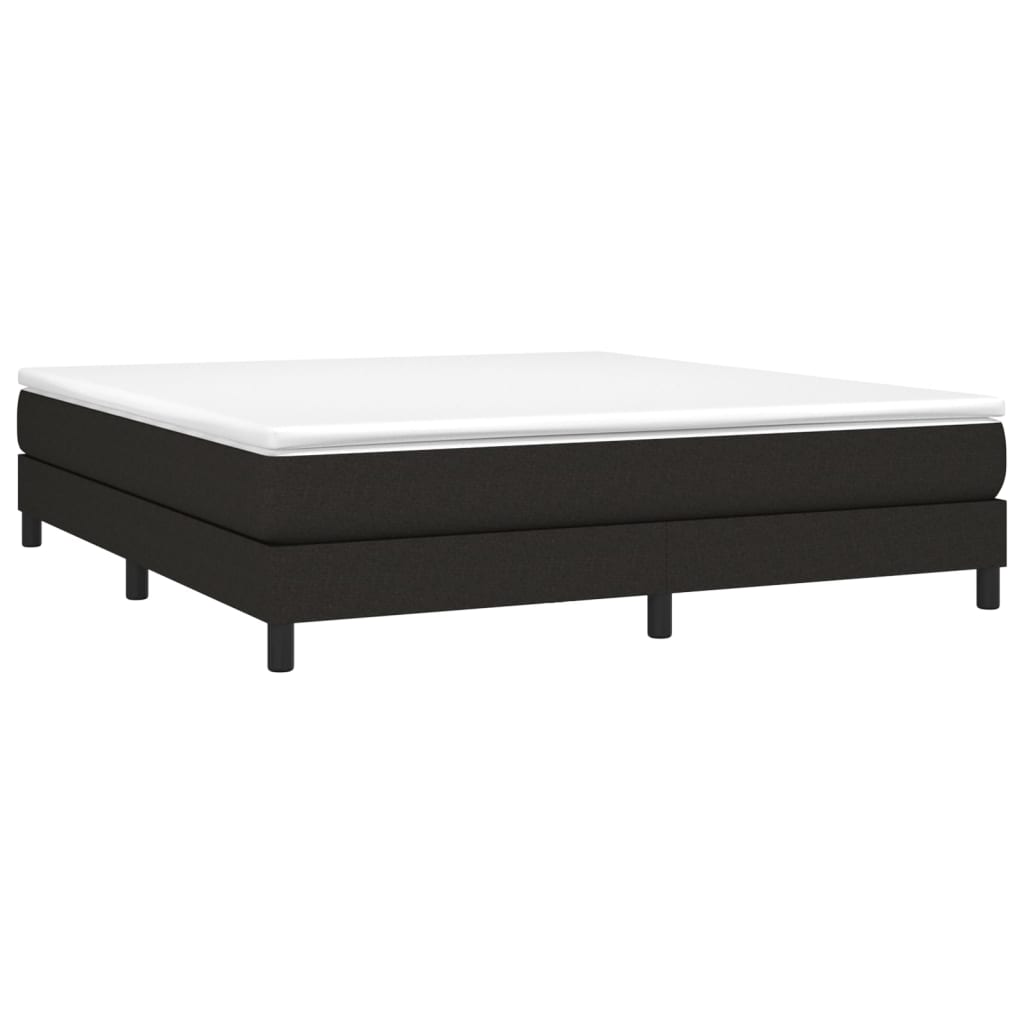 Boxspringbett Schwarz 180x200 cm Stoff