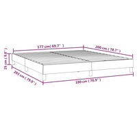 Thumbnail for Boxspringbett Schwarz 180x200 cm Stoff