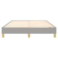 Thumbnail for Boxspringbett Hellgrau 140x190 cm Stoff