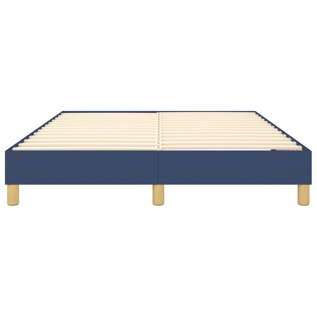 Boxspringbett Blau 140x190 cm Stoff