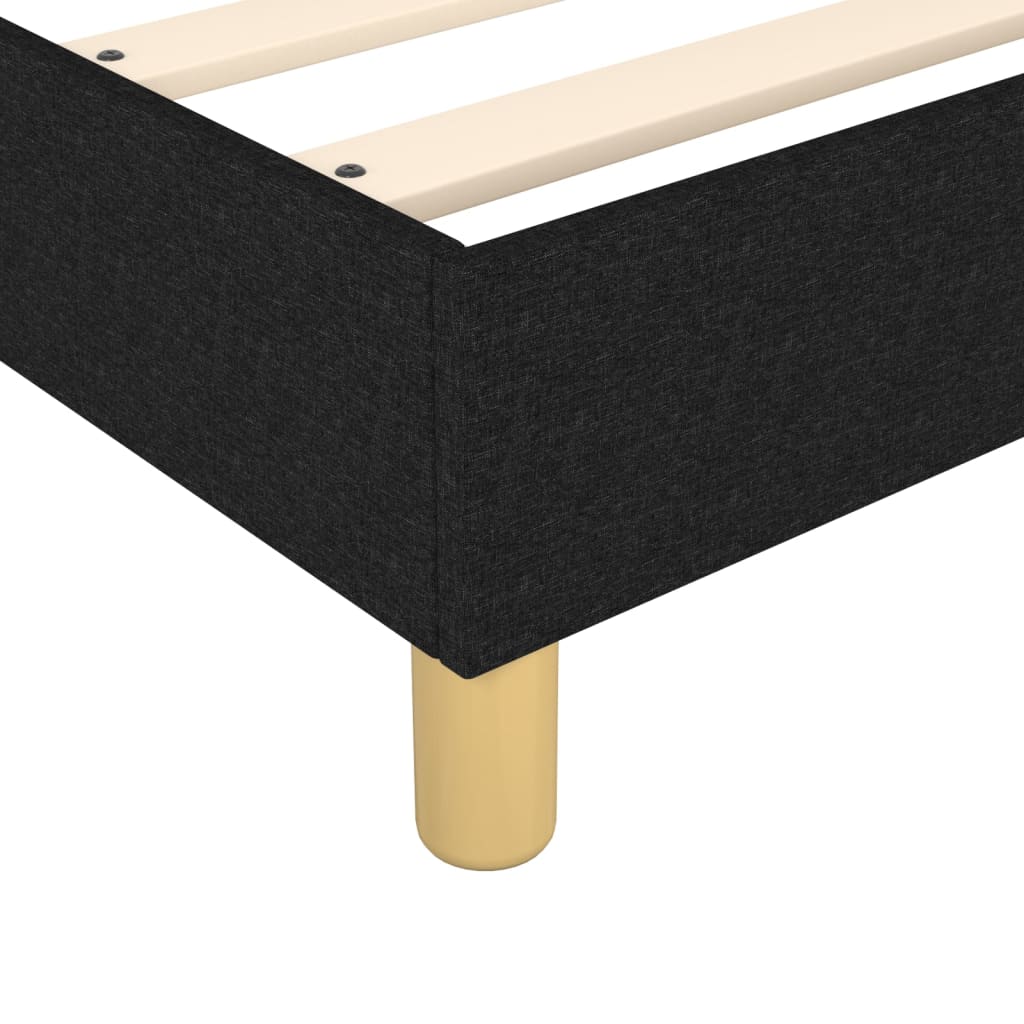 Boxspringbett Schwarz 160x200 cm Stoff