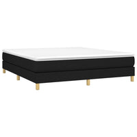 Thumbnail for Boxspringbett Schwarz 180x200 cm Stoff