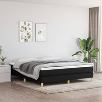 Thumbnail for Boxspringbett Schwarz 180x200 cm Stoff