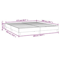 Thumbnail for Boxspringbett Blau 180x200 cm Stoff