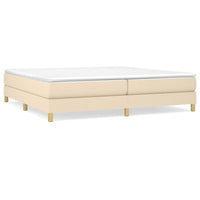 Thumbnail for Boxspringbett Creme 200x200 cm Stoff