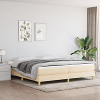 Thumbnail for Boxspringbett Creme 200x200 cm Stoff
