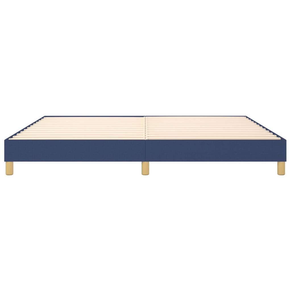 Boxspringbett Blau 200x200 cm Stoff