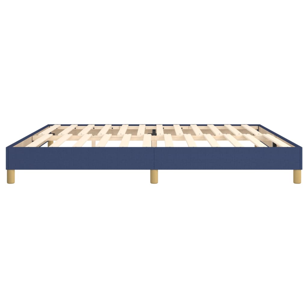 Boxspringbett Blau 200x200 cm Stoff