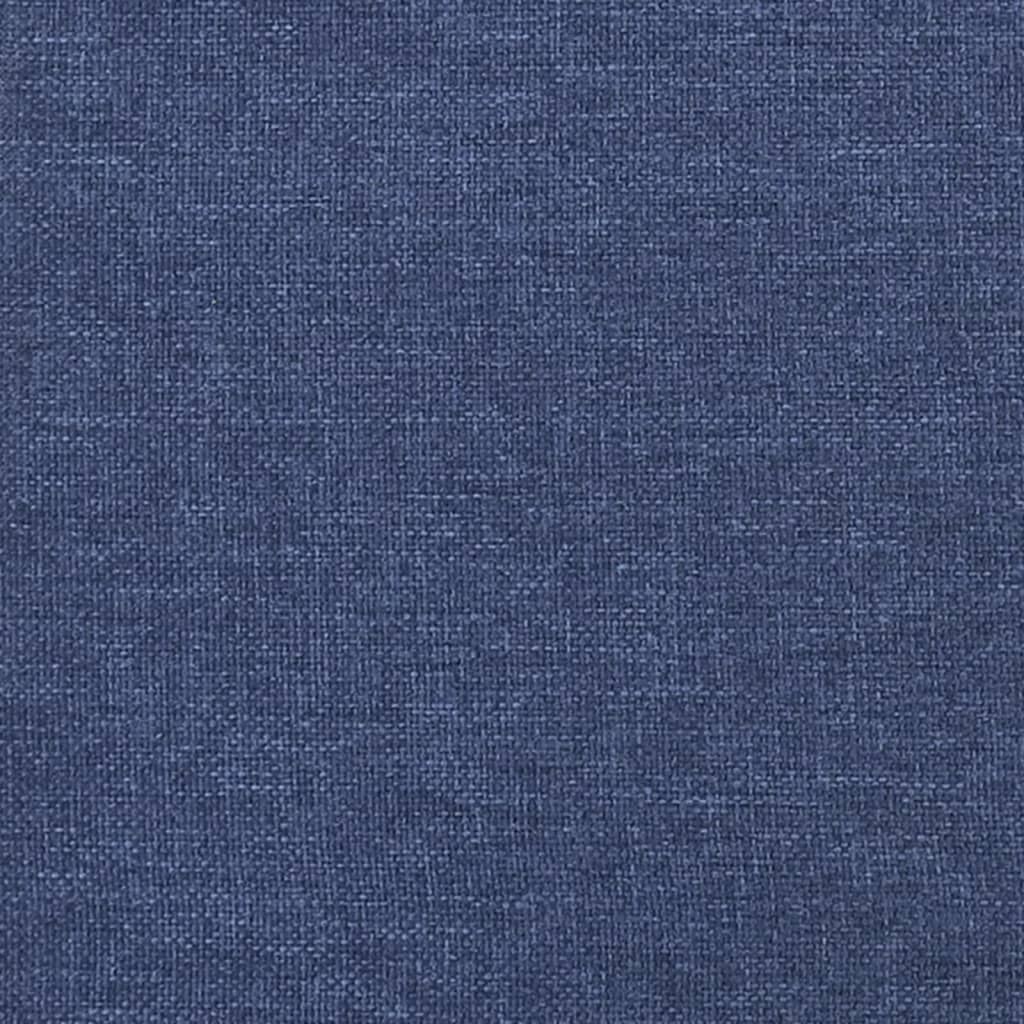 Boxspringbett Blau 200x200 cm Stoff