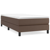 Thumbnail for Boxspringbett Braun 80x200 cm Kunstleder