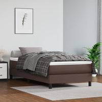 Thumbnail for Boxspringbett Braun 80x200 cm Kunstleder