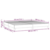 Thumbnail for Boxspringbett Creme 200x200 cm Kunstleder